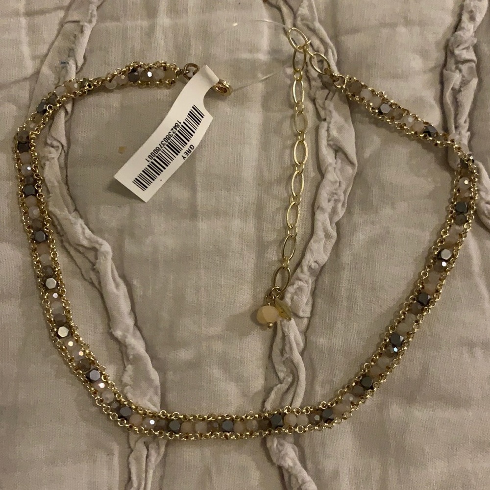 Beaded choker necklace